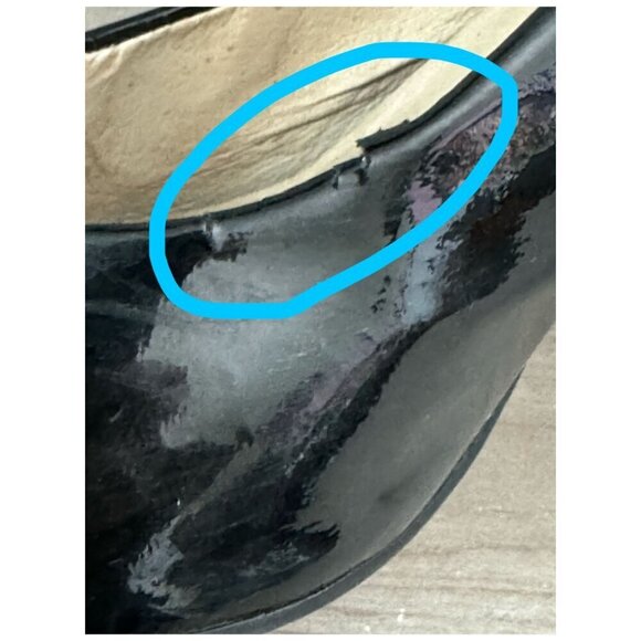 MICHAEL Michael Kors Black Patent Leather Flex Pump Heels Women's Size 9.5M - Picture 10 of 11